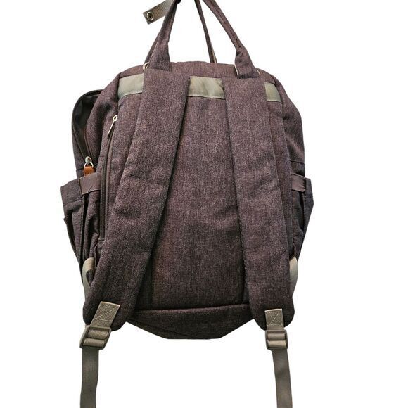 Ruvalino Diaper Bag Grey Gender Neutral Backpack Bag - Picture 4 of 13